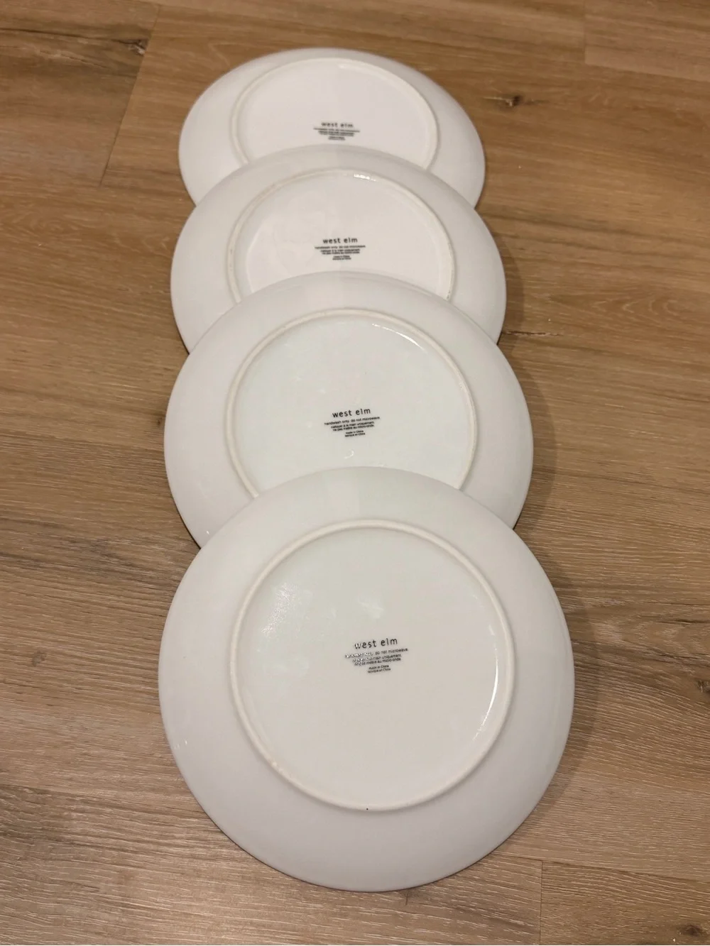 West elm gold and silver holiday plates set of 4
